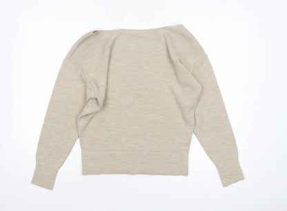Womens UK Size 10 THE ROCKN REV Beige Pullover Jumper