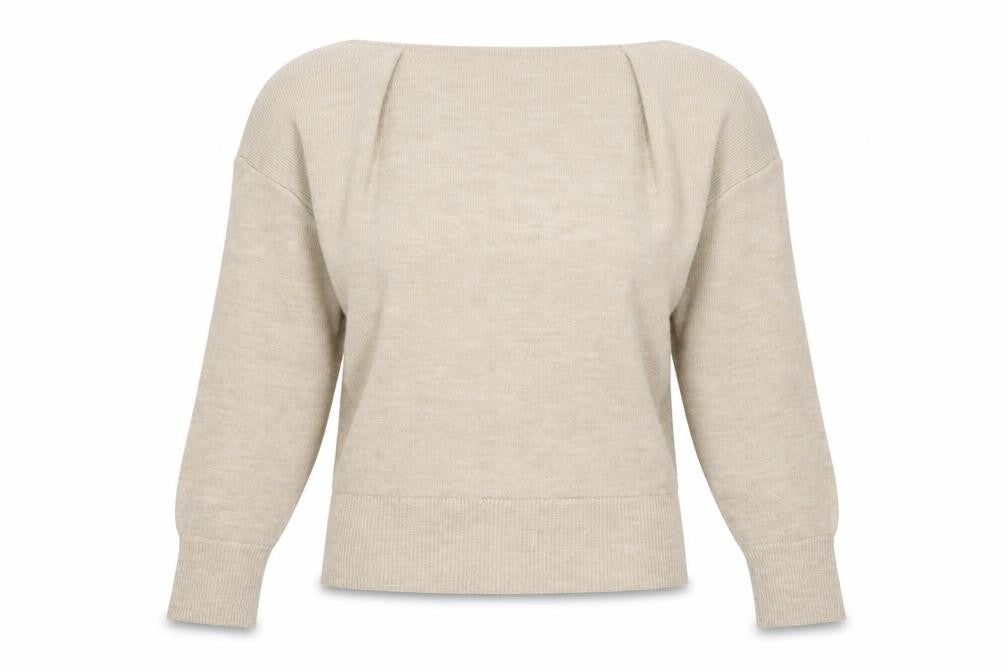 Womens UK Size 10 THE ROCKN REV Beige Pullover Jumper