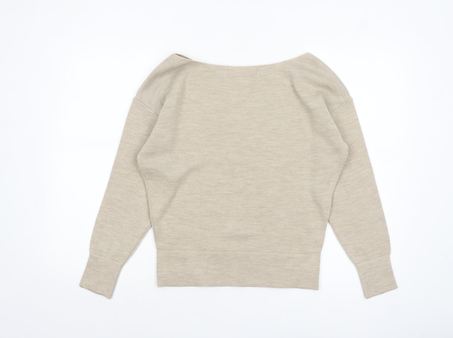 Womens UK Size 10 THE ROCKN REV Beige Pullover Jumper