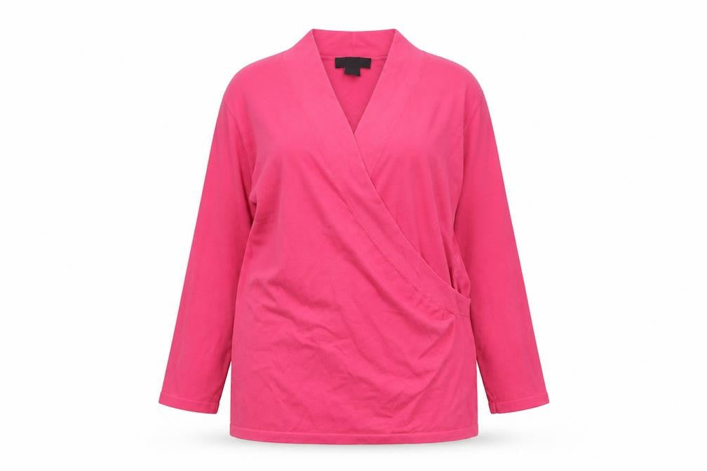 Womens UK Size 2XL Paraphrase Pink Wrap Jumper