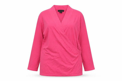 Womens UK Size 2XL Paraphrase Pink Wrap Jumper