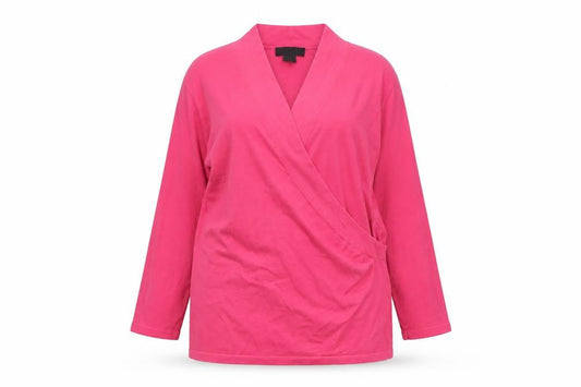 Womens UK Size 2XL Paraphrase Pink Wrap Jumper