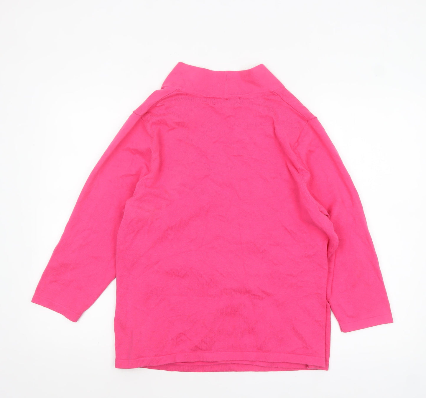 Womens UK Size 2XL Paraphrase Pink Wrap Jumper