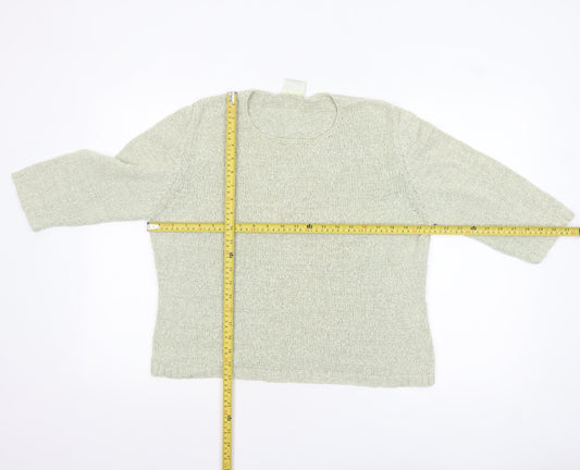 Womens UK Size 12 Eastex Beige Pullover Jumper