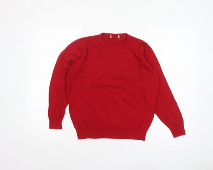Womens UK Size 10 Marks and Spencer Red Pullover Jumper