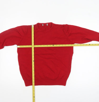 Womens UK Size 10 Marks and Spencer Red Pullover Jumper