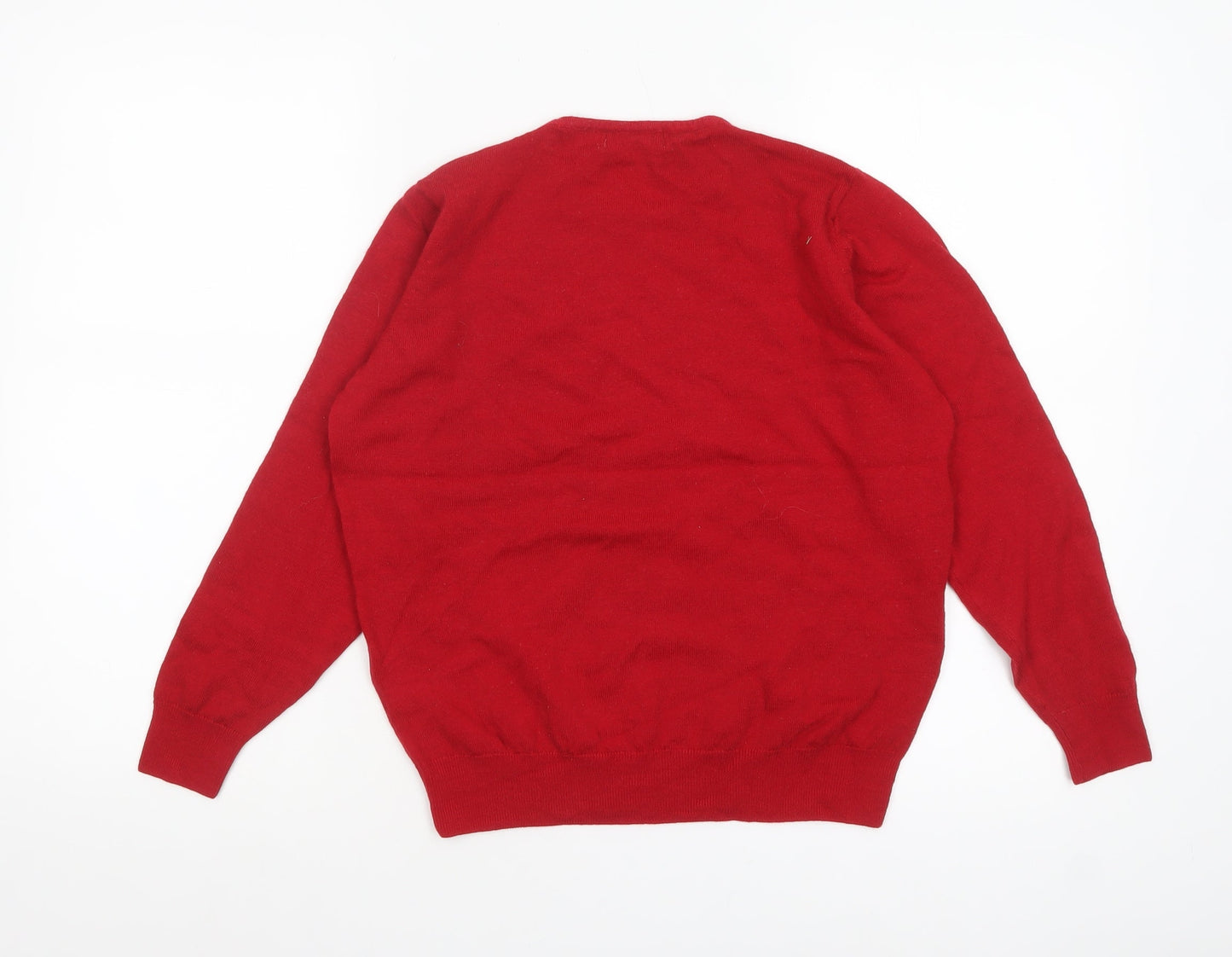 Womens UK Size 10 Marks and Spencer Red Pullover Jumper