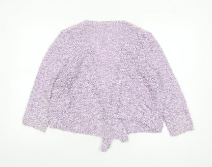 Urban by XENO Women's Purple Sequin Knit Cardigan Size M Relaxed Fit