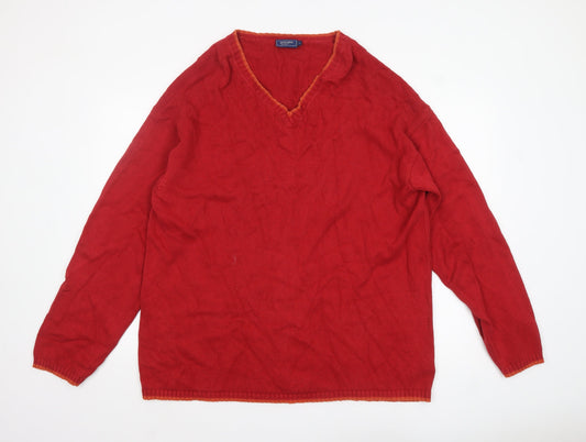 Mens UK Size L Principles Red Pullover Jumper