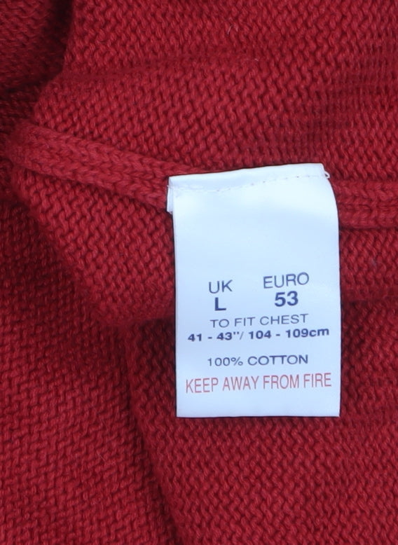 Mens UK Size L Principles Red Pullover Jumper