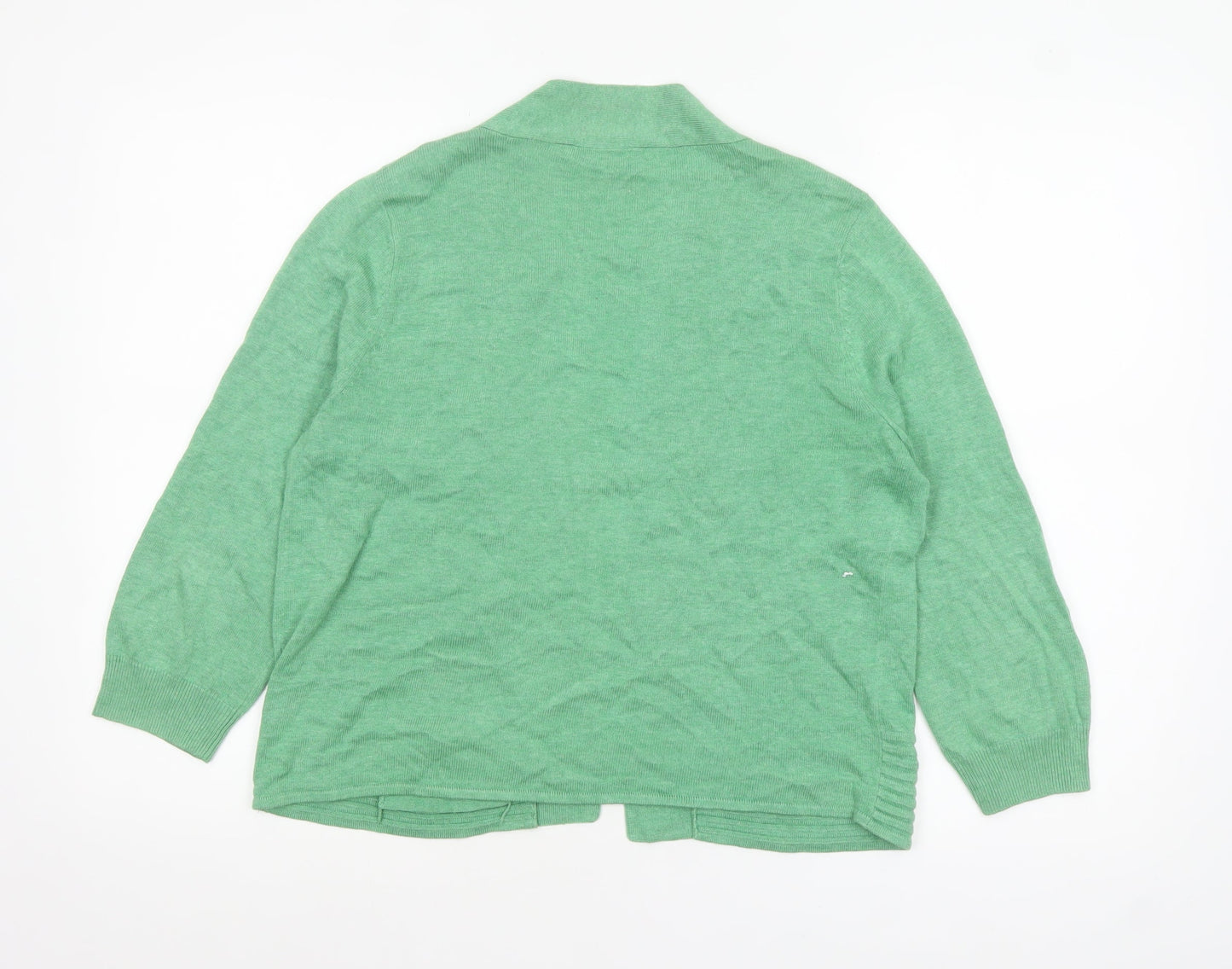 Womens UK Size M Wallis Green Cardigan Jumper