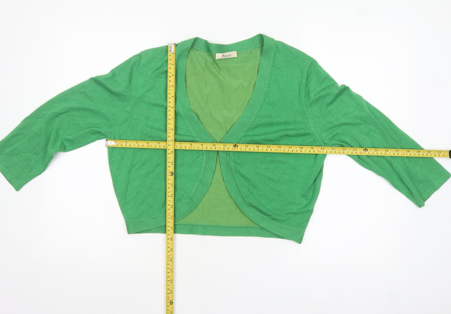 Womens UK Size L Precis Green Cardigan Jumper