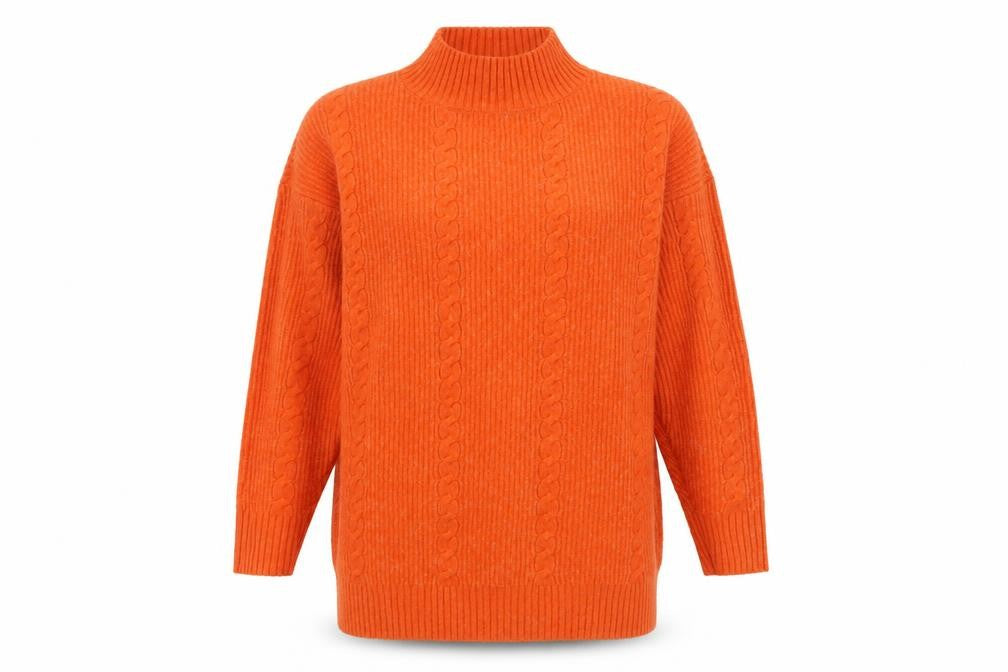 Womens UK Size 12 TU Orange Pullover Jumper