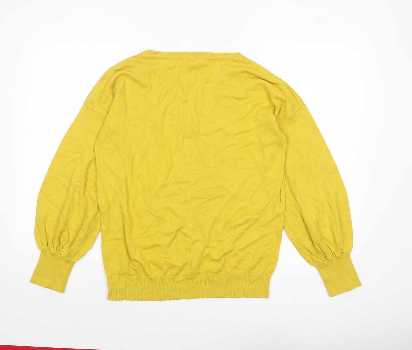 Womens UK Size M Boden Yellow Pullover Jumper