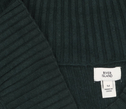 Womens UK Size M River Island Green Pullover Jumper