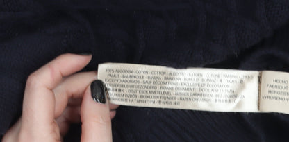 Mens UK Size L Massimo Dutti Black Pullover Jumper
