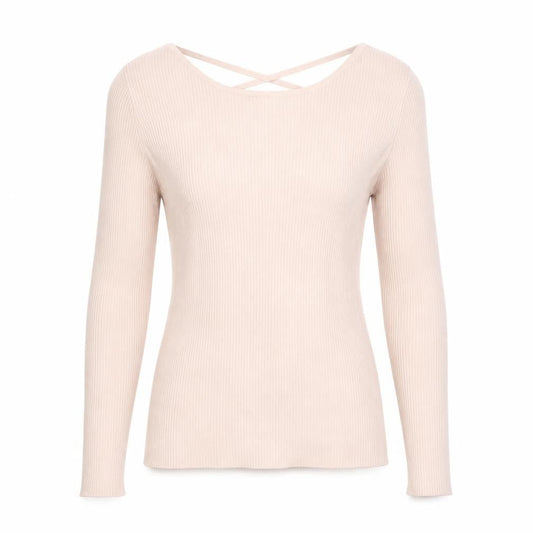 Womens UK Size 8 Stradivarius Beige Pullover Jumper