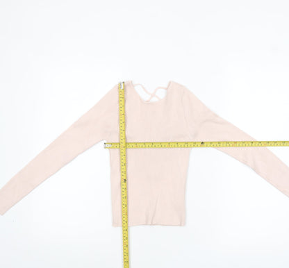 Womens UK Size 8 Stradivarius Beige Pullover Jumper