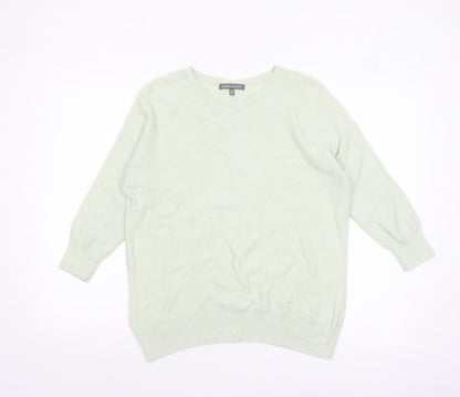 Laura Ashley Women Green Size 10 Crew Neck Lightweight Pullover Jumper