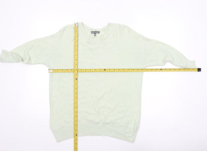 Laura Ashley Women Green Size 10 Crew Neck Lightweight Pullover Jumper