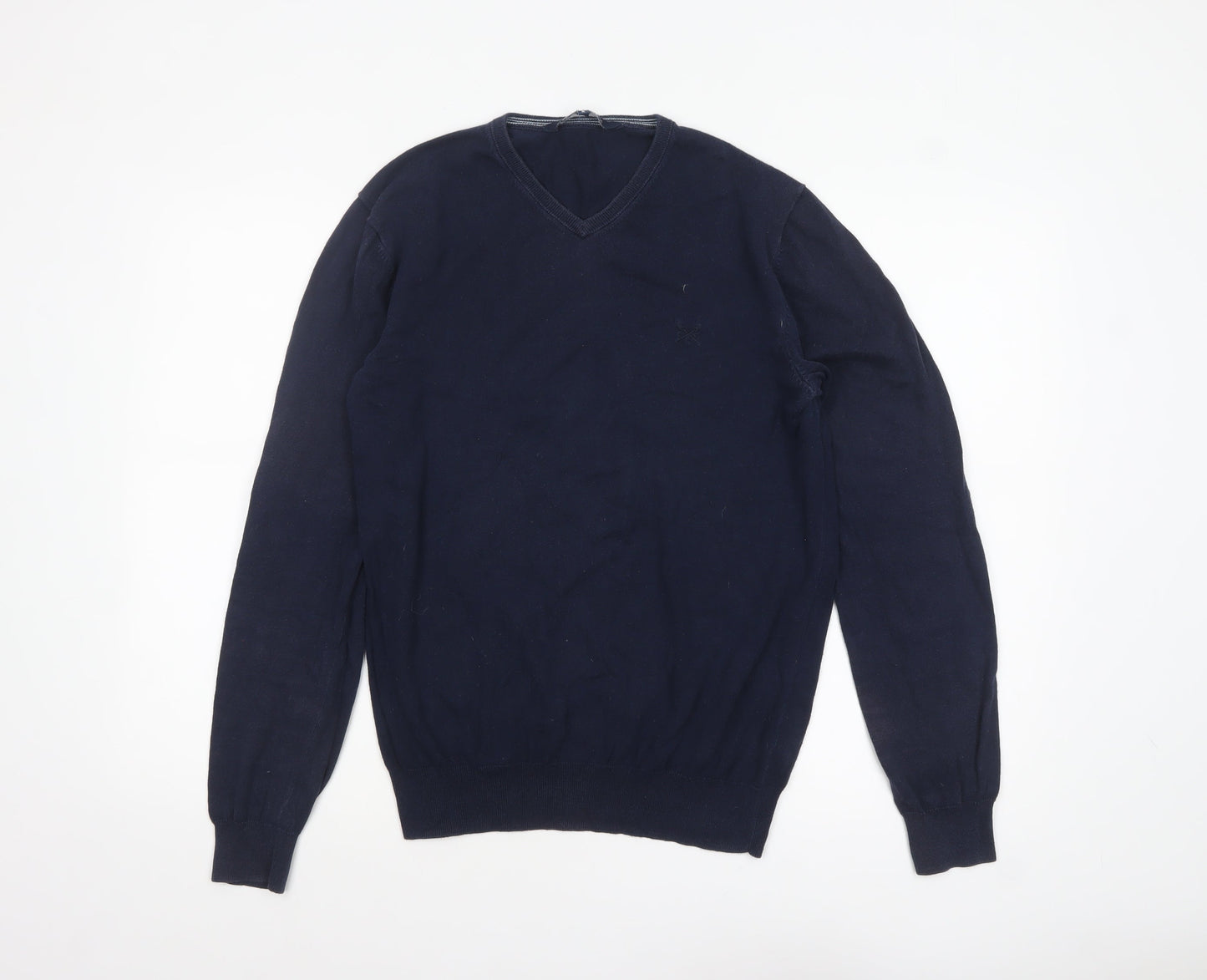 Mens UK Size S Crew Clothing Company Blue Pullover Jumper
