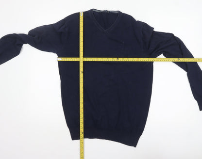 Mens UK Size S Crew Clothing Company Blue Pullover Jumper
