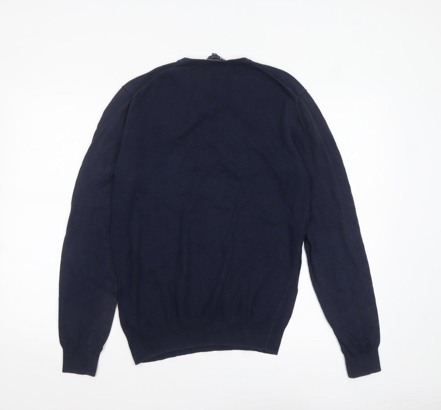 Mens UK Size S Crew Clothing Company Blue Pullover Jumper