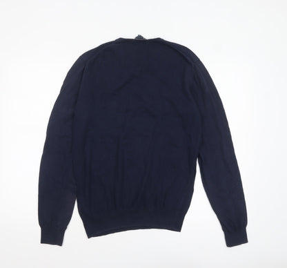 Mens UK Size S Crew Clothing Company Blue Pullover Jumper