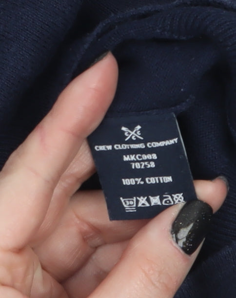 Mens UK Size S Crew Clothing Company Blue Pullover Jumper
