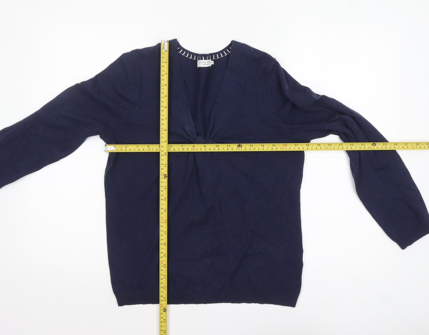 Womens UK Size 12 John Lewis Blue Pullover Jumper