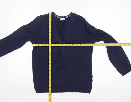 Womens UK Size 12 John Lewis Blue Pullover Jumper