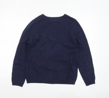 Womens UK Size 12 John Lewis Blue Pullover Jumper