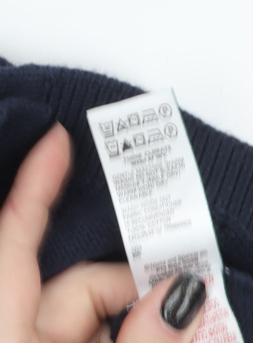 Boys UK Size 8-9 Years Marks and Spencer Blue Cardigan Jumper
