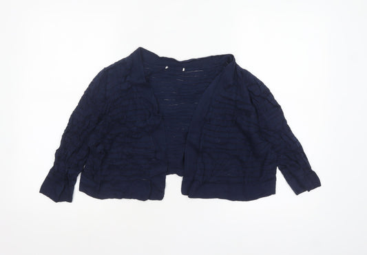 Womens UK Size 16 TU Blue Cardigan Jumper