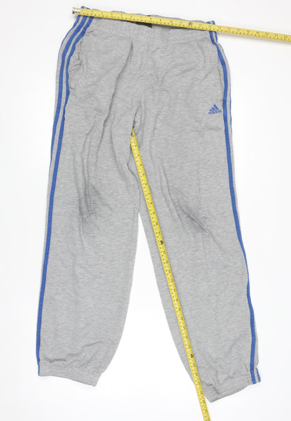 Adidas Men's Grey Track Pants M Performance Essentials