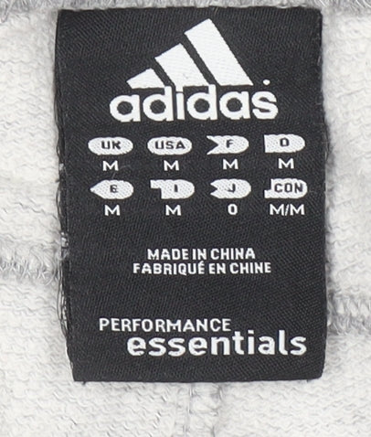 Adidas Men's Grey Track Pants M Performance Essentials