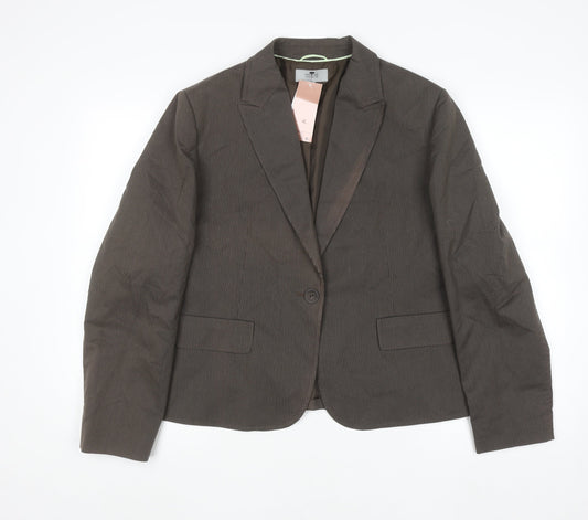 Womens UK Size 18 Marks and Spencer Regular Brown Blazer