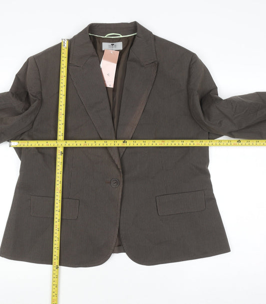 Womens UK Size 18 Marks and Spencer Regular Brown Blazer