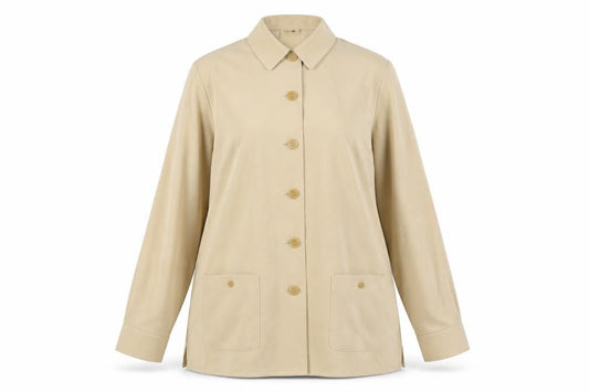 Womens UK Size 14 Viyella Beige Classic Button-Up
