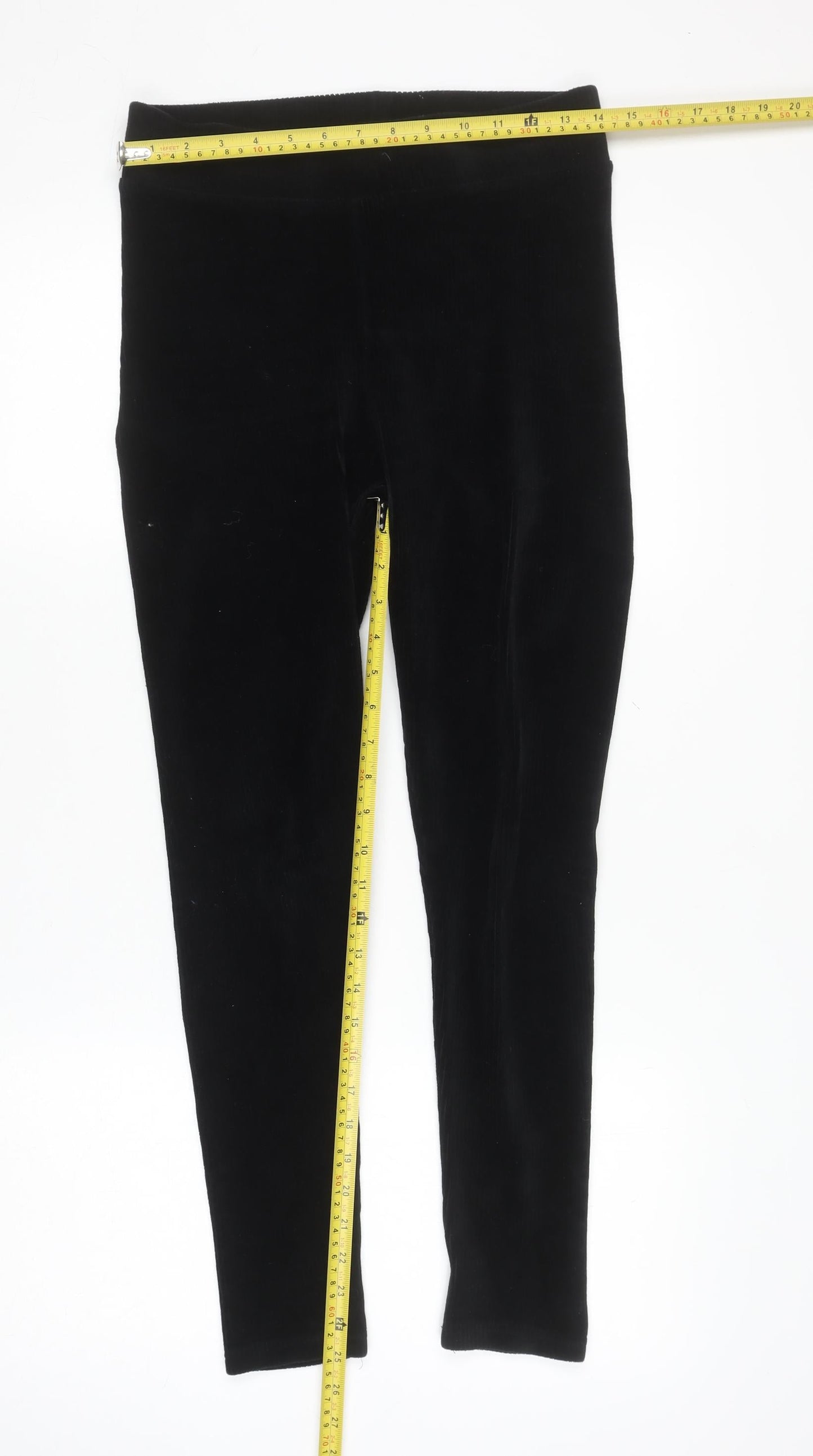 Womens UK Size 8 Nutmeg Slim Fit Leggings Black Trousers