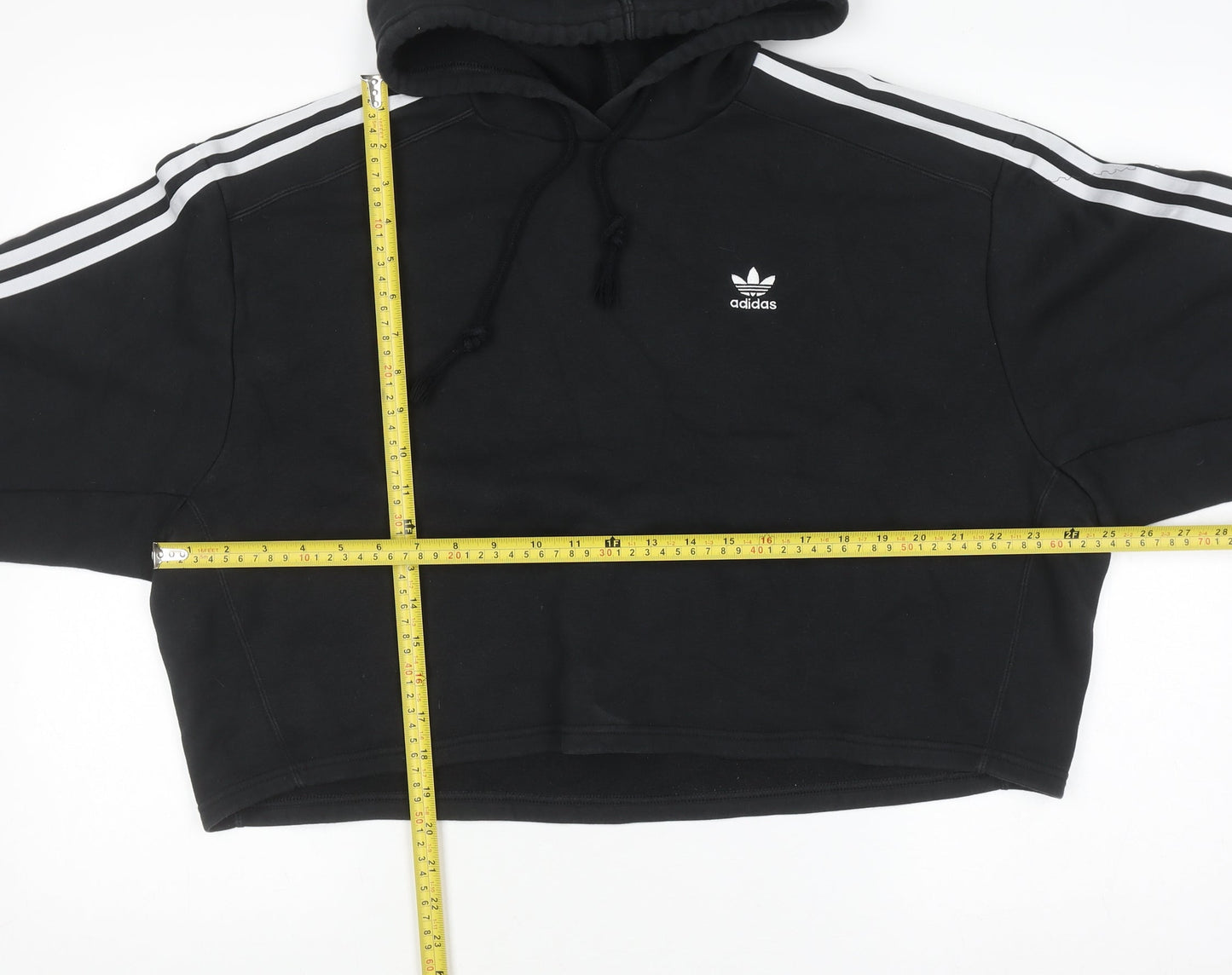 Womens UK Size 10 adidas Black Pullover Hoodie