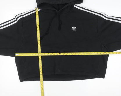 Womens UK Size 10 adidas Black Pullover Hoodie