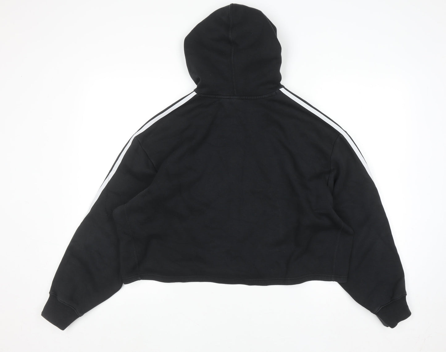 Womens UK Size 10 adidas Black Pullover Hoodie
