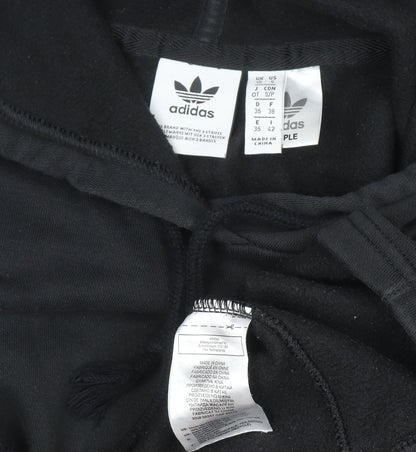 Womens UK Size 10 adidas Black Pullover Hoodie
