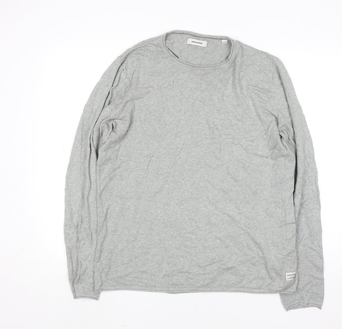 Mens UK Size L JACK & JONES Grey Pullover Jumper