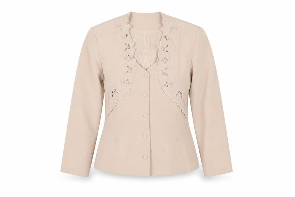 Womens UK Size 10 Wallis Regular Beige Suit Jacket