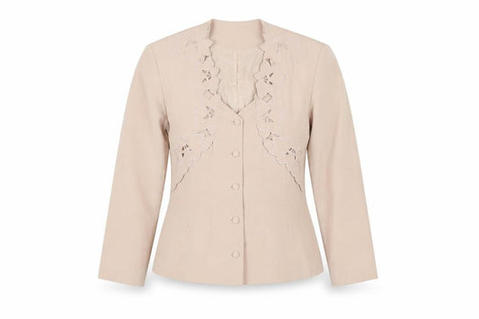 Womens UK Size 10 Wallis Regular Beige Suit Jacket