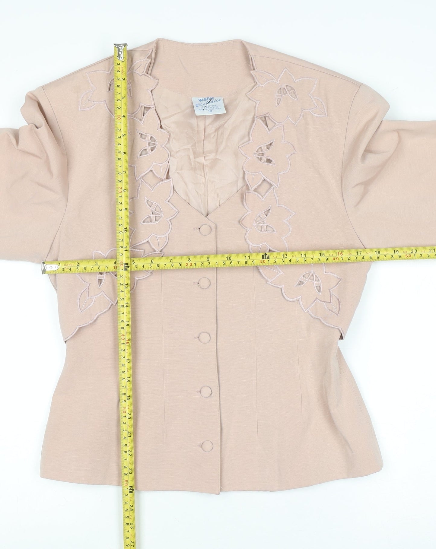 Womens UK Size 10 Wallis Regular Beige Suit Jacket