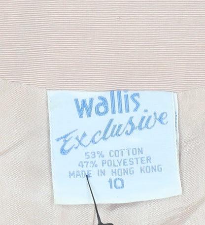 Womens UK Size 10 Wallis Regular Beige Suit Jacket