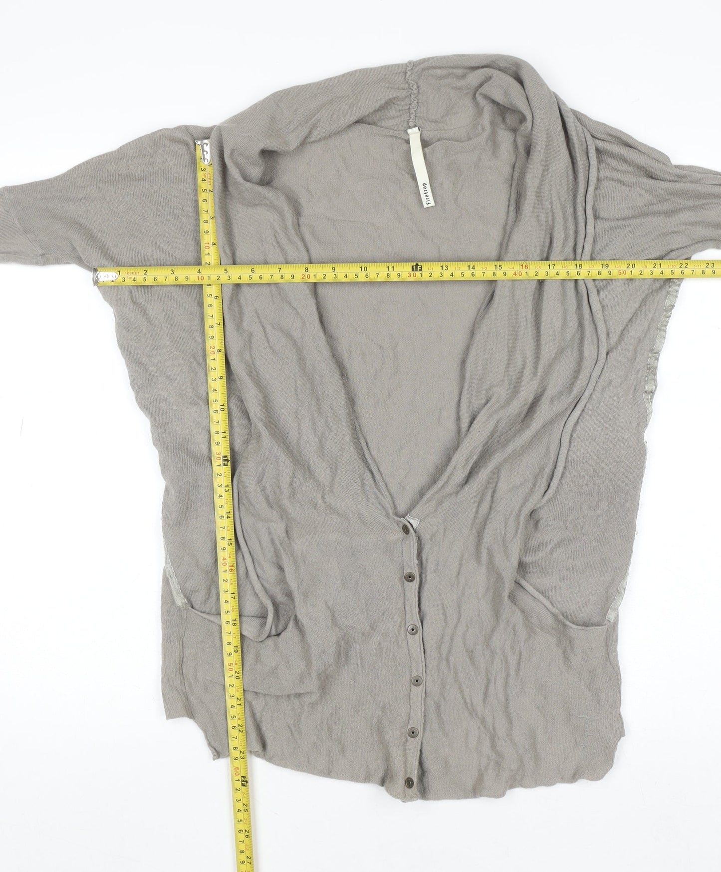 Womens UK Size L Firetrap Beige Cardigan Jumper